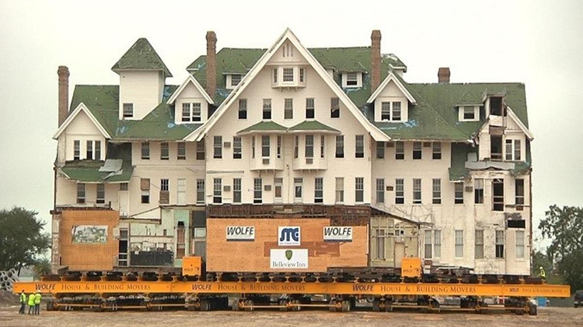 The iconic 120-year-old Belleview Biltmore Hotel on Wednesday was relocated 320 feet to a new foundation on an adjacent piece of resort property. The move is part of the hotel’s refurbishing.