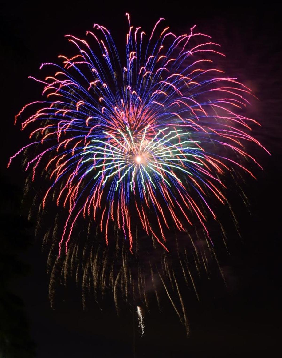 The annual Fourth of July fireworks display over the Manatee River is visible from Bradenton and Palmetto.