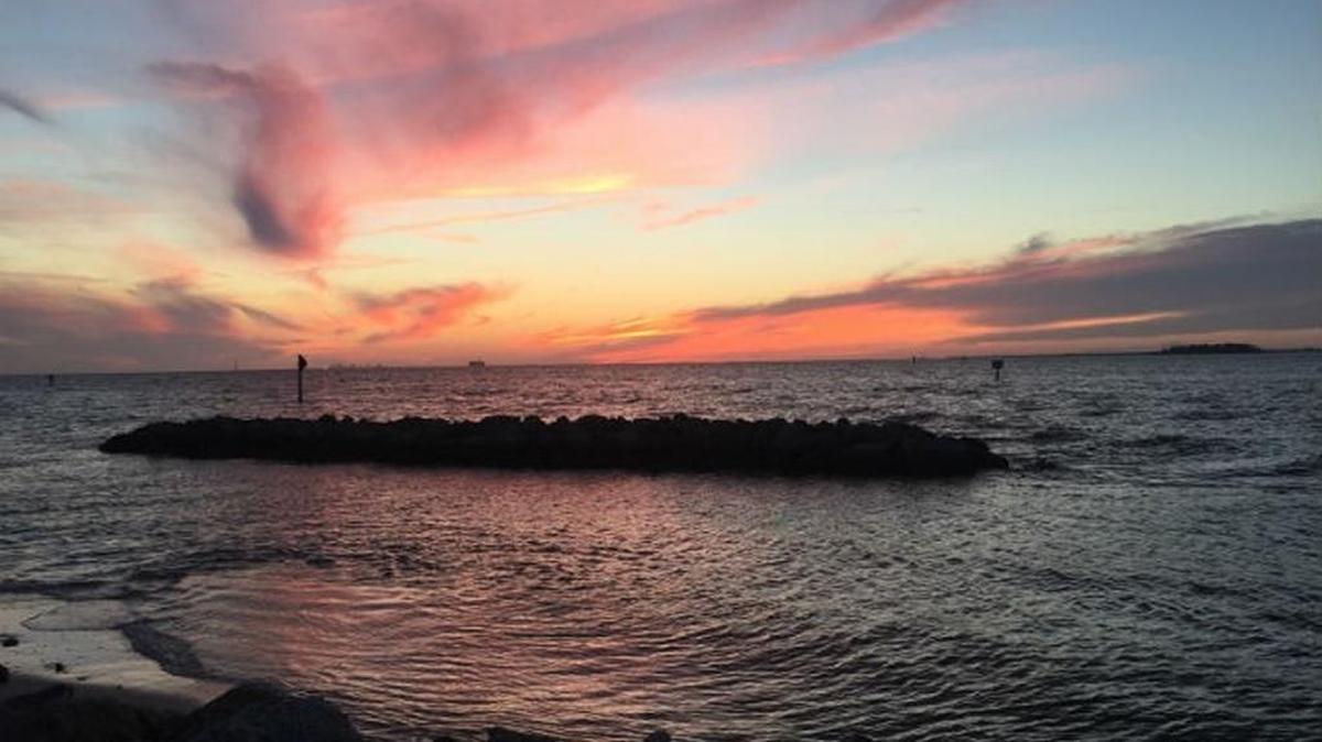 A beautiful Florida sunset Sunday in Apollo Beach.