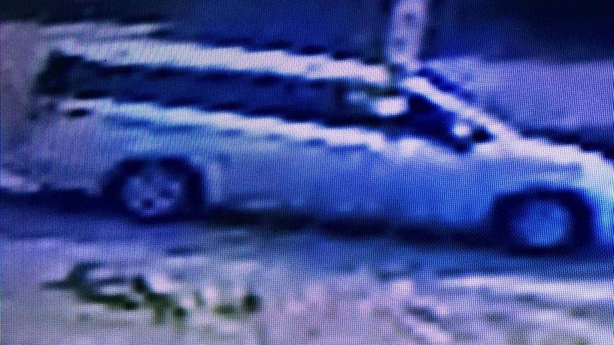 Security camera footage of a suspect’s vehicle in a distraction burglary reported Thursday.