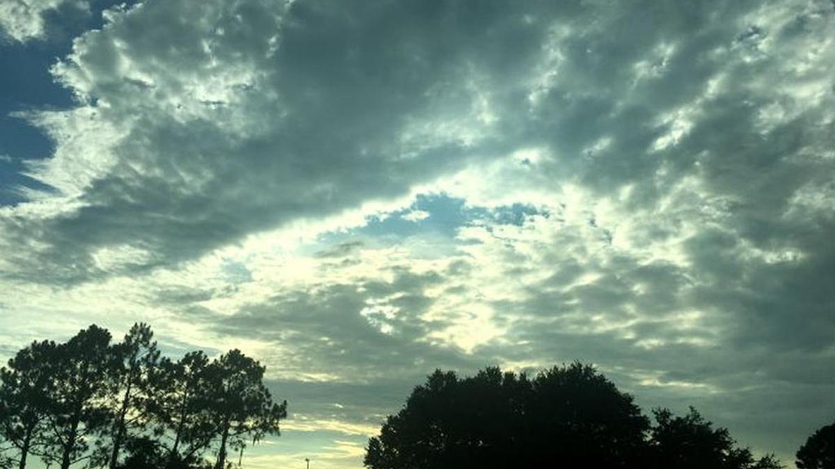 Sunset in Riverview on Sunday.