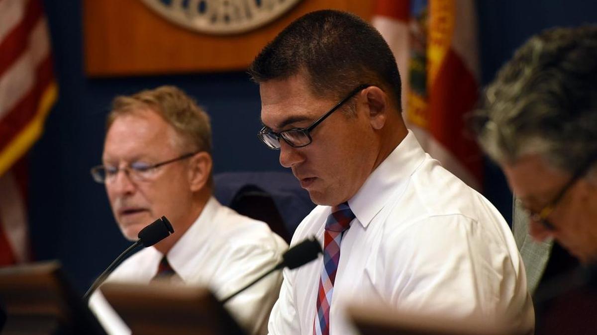 In this 2016 file photo, members of the planning commission, with Matt Bower, center, considers the Peninsula Bay development.
