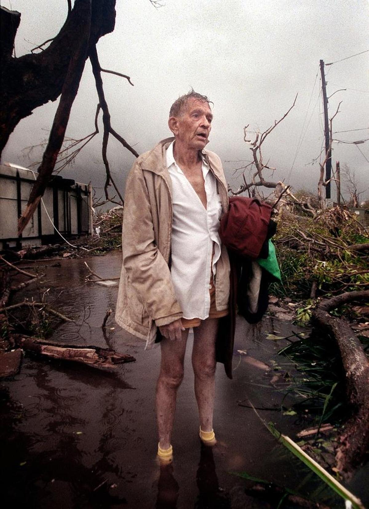 Twenty-five years ago, South Florida got little more than a day’s notice that Hurricane Andrew was about to arrive. The day after the storm hit, Harold ‘Tex’ Keith staggered from the ruins of his trailer park in Florida City.