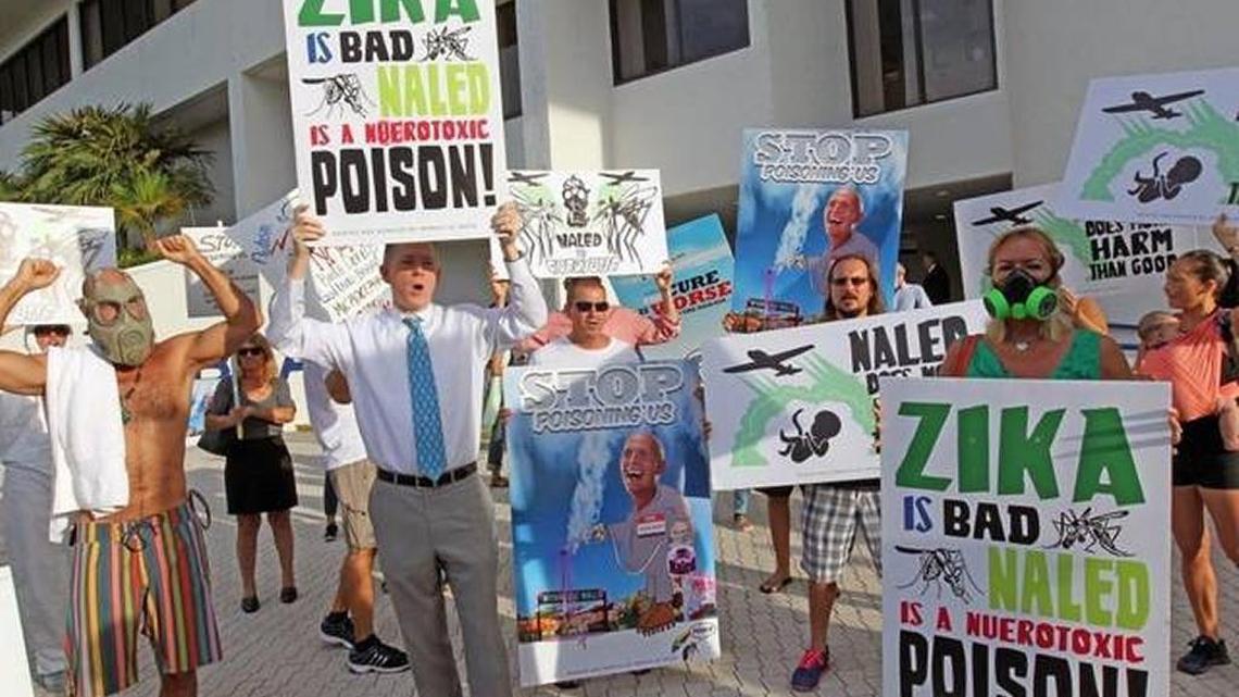 Last September, over 100 protesters demonstrated on the steps of Miami Beach City Hall against the use of the pesticide Naled being sprayed in Miami Beach to combat Zika. A new study has linked the pesticide to deficits in motor functions in Chinese babies.