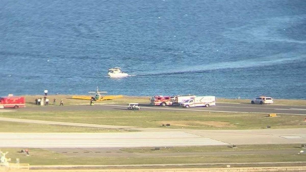 Bay News 9 viewer Jeff Trent captured this image after a minor plane crash Saturday afternoon at Albert Whitted Airport in St. Petersburg. No one was injured, but authorities said the cause of the crash is under investigation.