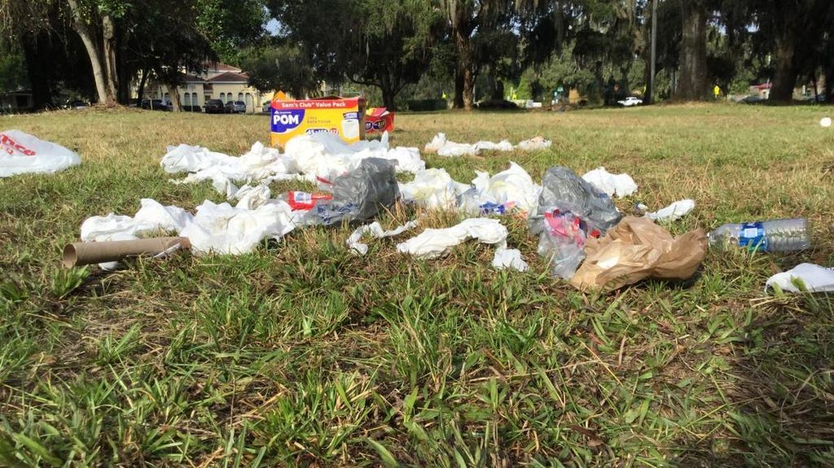 Despite efforts to keep a vacant city lot clean, someone continues to dump soiled toilet paper on property off of Manatee Avenue, concerning nearby residents.