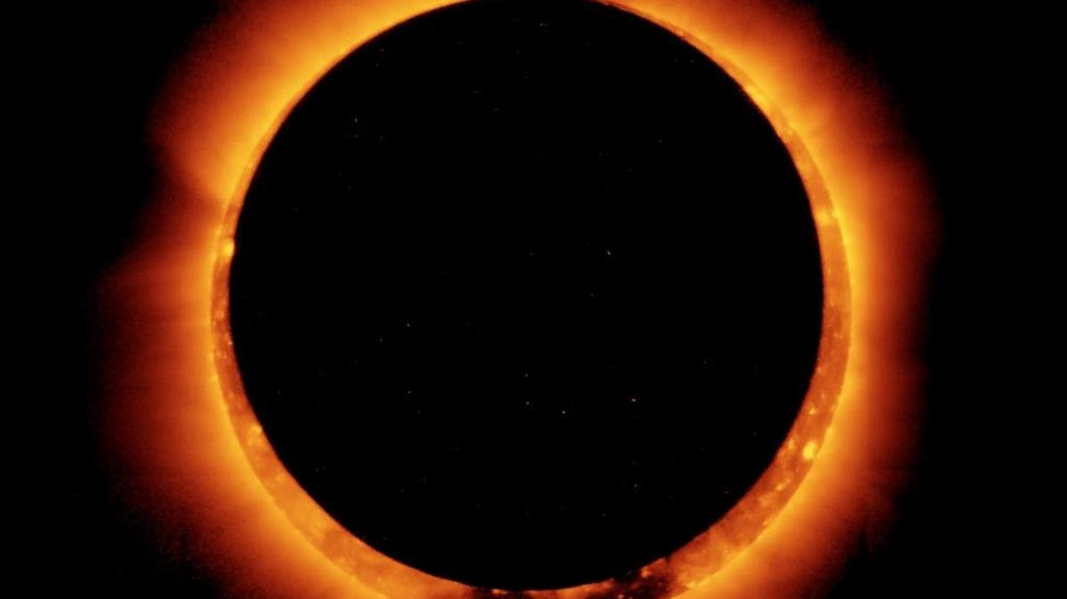 A solar eclipse.