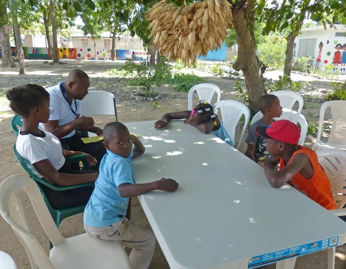 In this 2017 file photo, a safe house supported by the Soeurs Saint-Jean religious order in Ouanaminthe, Haiti, provides a safe and temporary space for children who have been abandoned or separated from their parents long Haiti’s porous northeast border with the Dominican Republic.