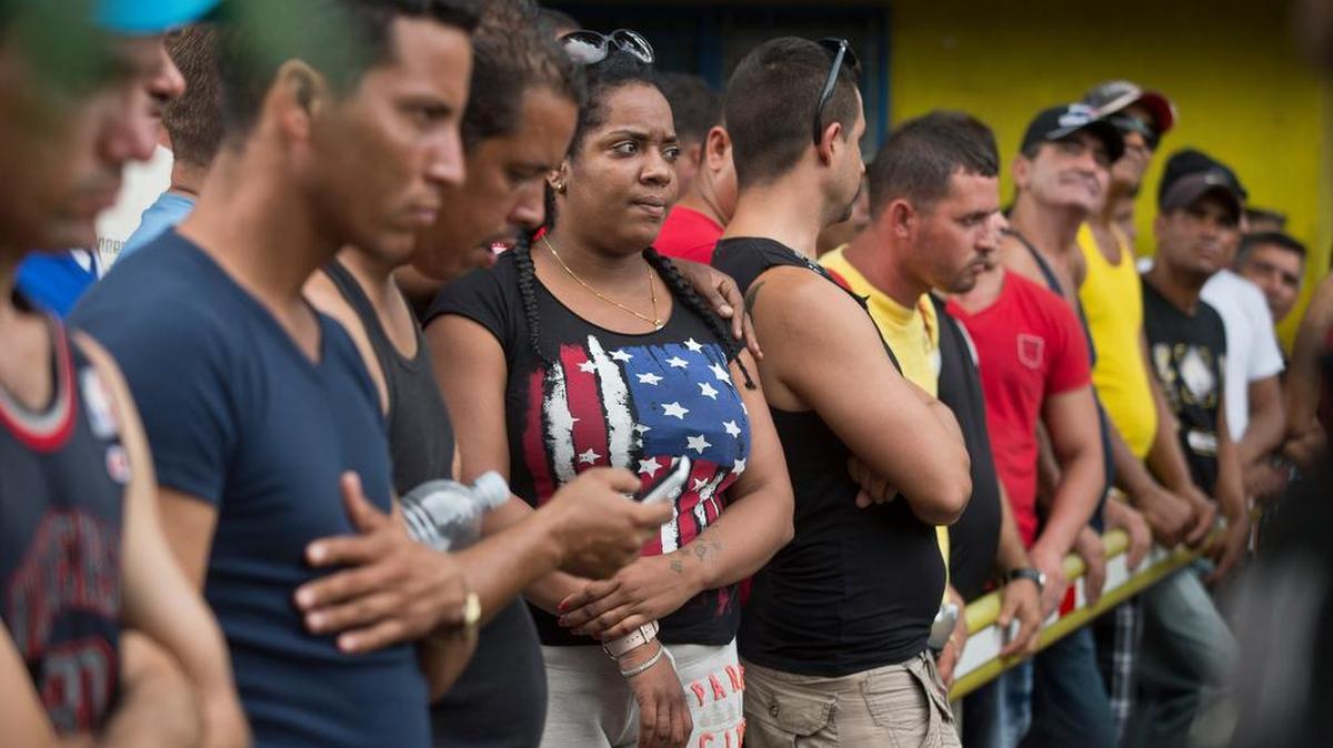 File photo of Cuban migrants stranded in Costa Rica who took part in a protest demanding access to Nicaragua so they could continue their journey north to the U.S.-Mexico border.