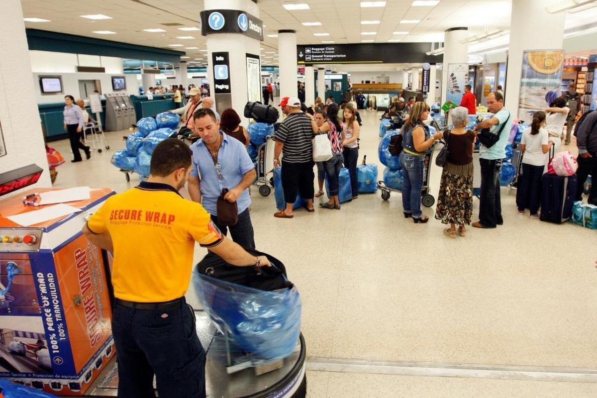 Passengers at Miami International Airport 