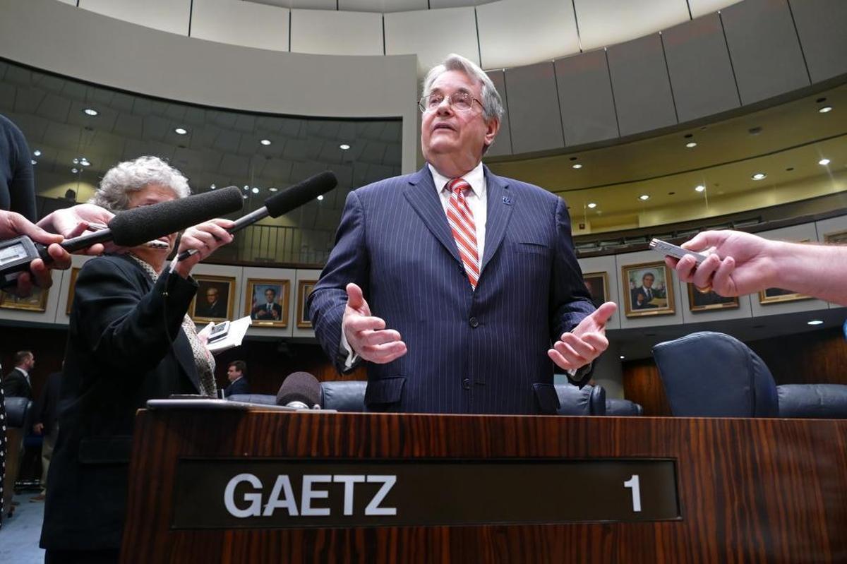 Sen Don Gaetz, R- Niceville, after the completion of the days session in the Florida Senate.