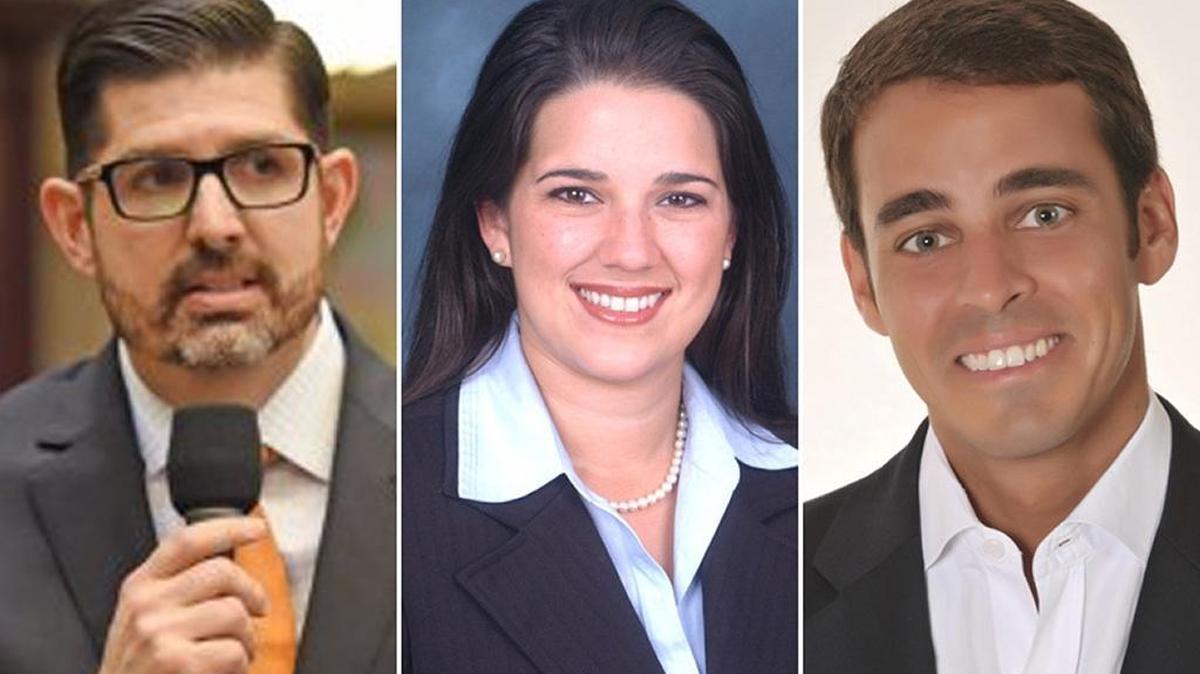 Rep. Manny Diaz Jr., Sen. Anitere Flores and Rep. Erik Fresen. three Florida lawmakers with close ties to the Miami-Dade-based charter school giant, Academica.