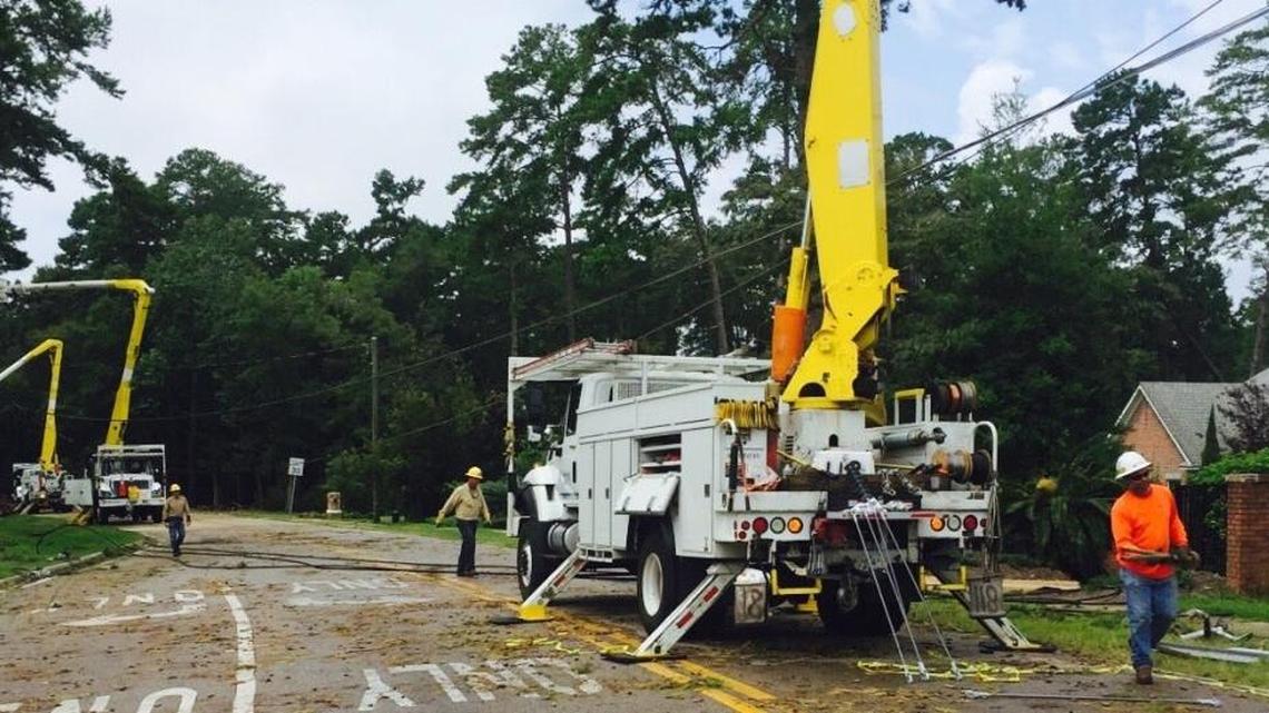 Tallahassee Utility crews worked to restore electric service to more than 75,000 customers.