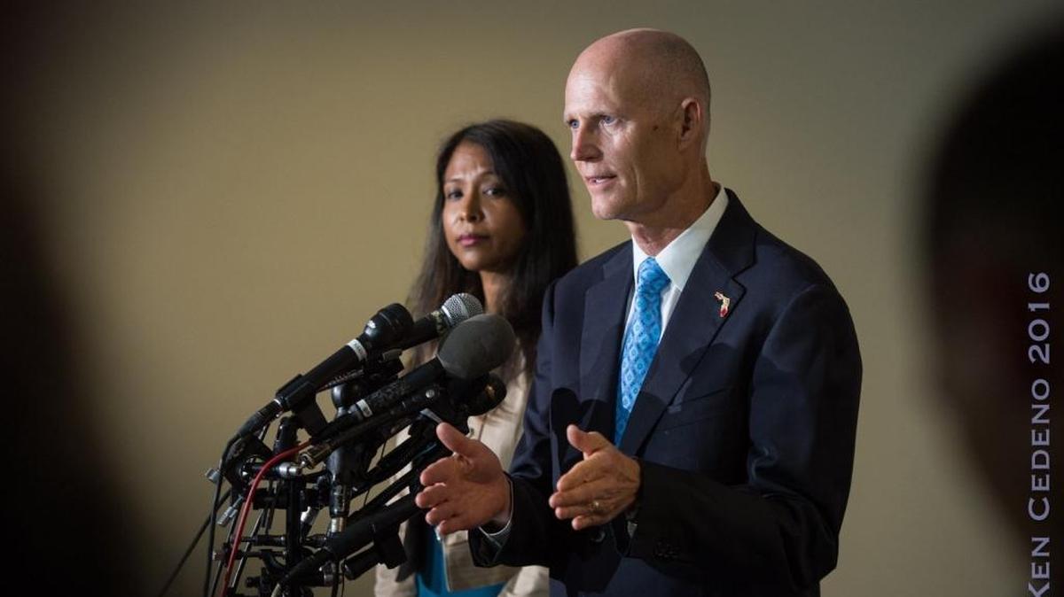 Florida Gov. Rick Scott and State Surgeon General Celeste Philip visited Washington, D.C. on Sept. 13 to push Congress to approve $1.1 billion in funding for Zika prevention and research. Scott has allocated $61 million in state funds for anti-Zika efforts but has yet to use most of the federal funds available to Florida.