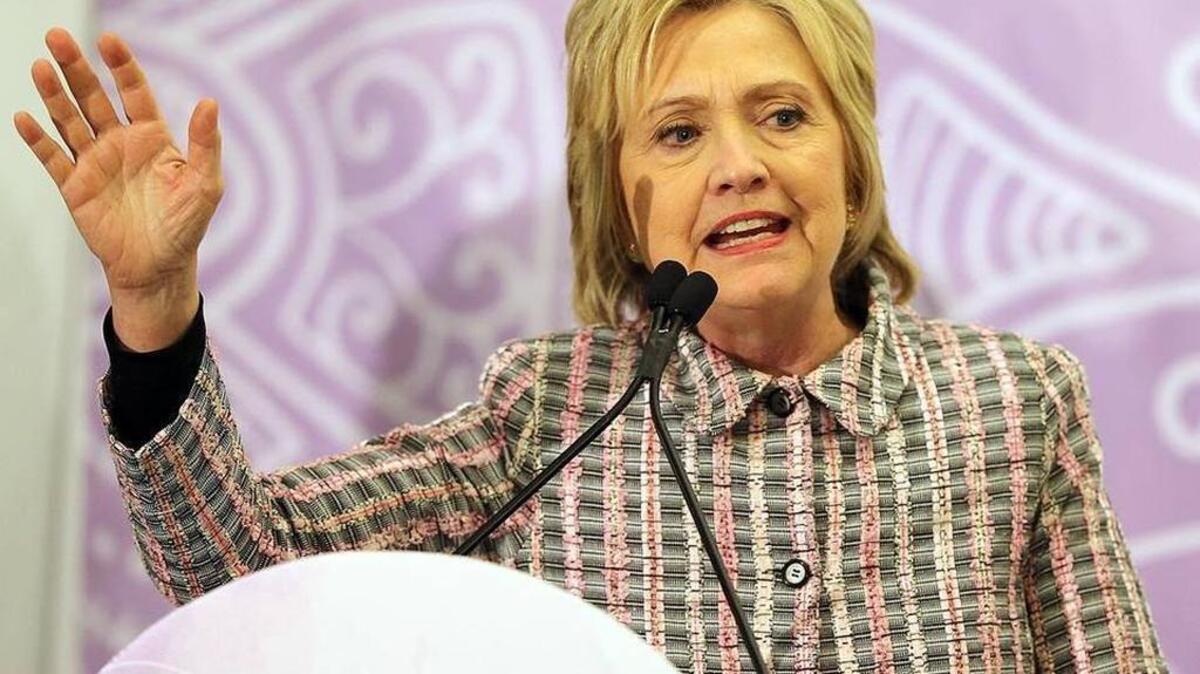 Hillary Clinton spoke at a Trayvon Martin Foundation event in Fort Lauderdale in May.