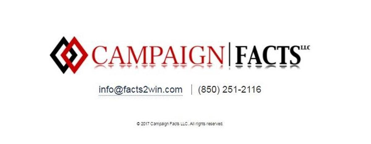 The website for Campaign Facts lists only an email address and a phone number. The phone number listed, as of Thursday, May 25, 2017, was the cell phone of new Department of Environmental Protection Secretary Noah Valenstein.