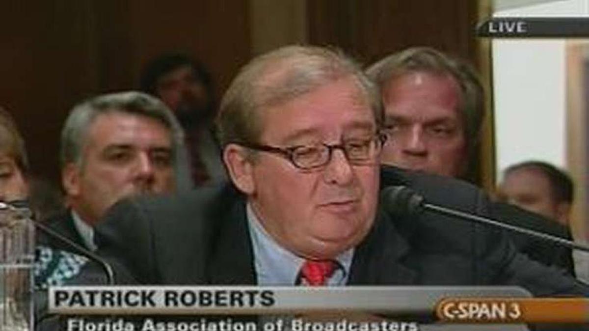 C. Patrick Roberts, long-time president of the Florida Association of Broadcasters.