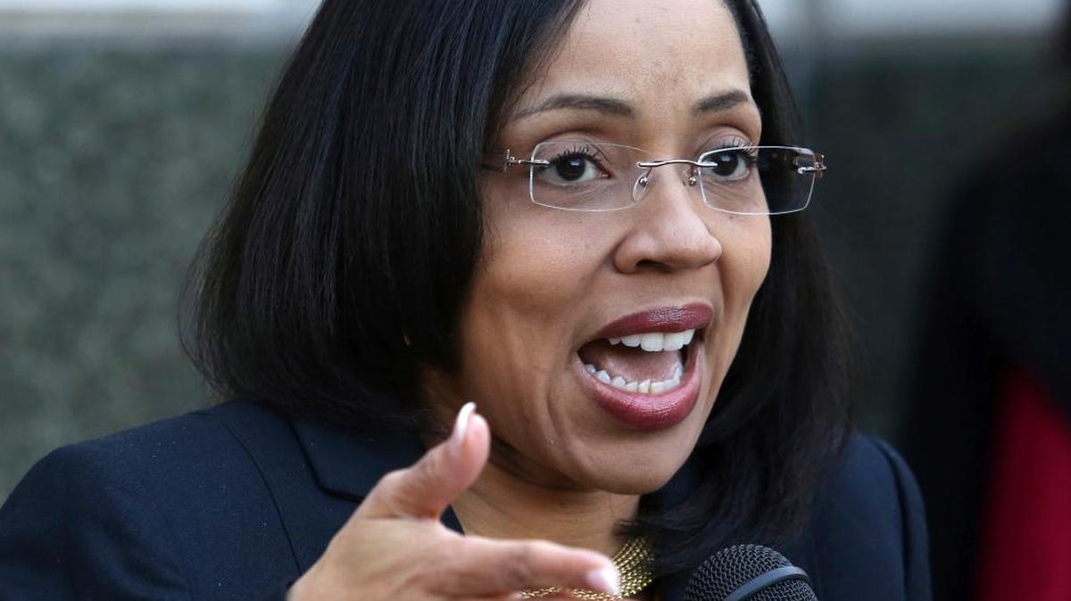 State Attorney Aramis Ayala, during a news conference March 16, 2017 on the steps of the Orange County Courthouse, announces that her office will no longer pursue the death penalty as a sentence in any case brought before the 9th Judicial Circuit of Florida.