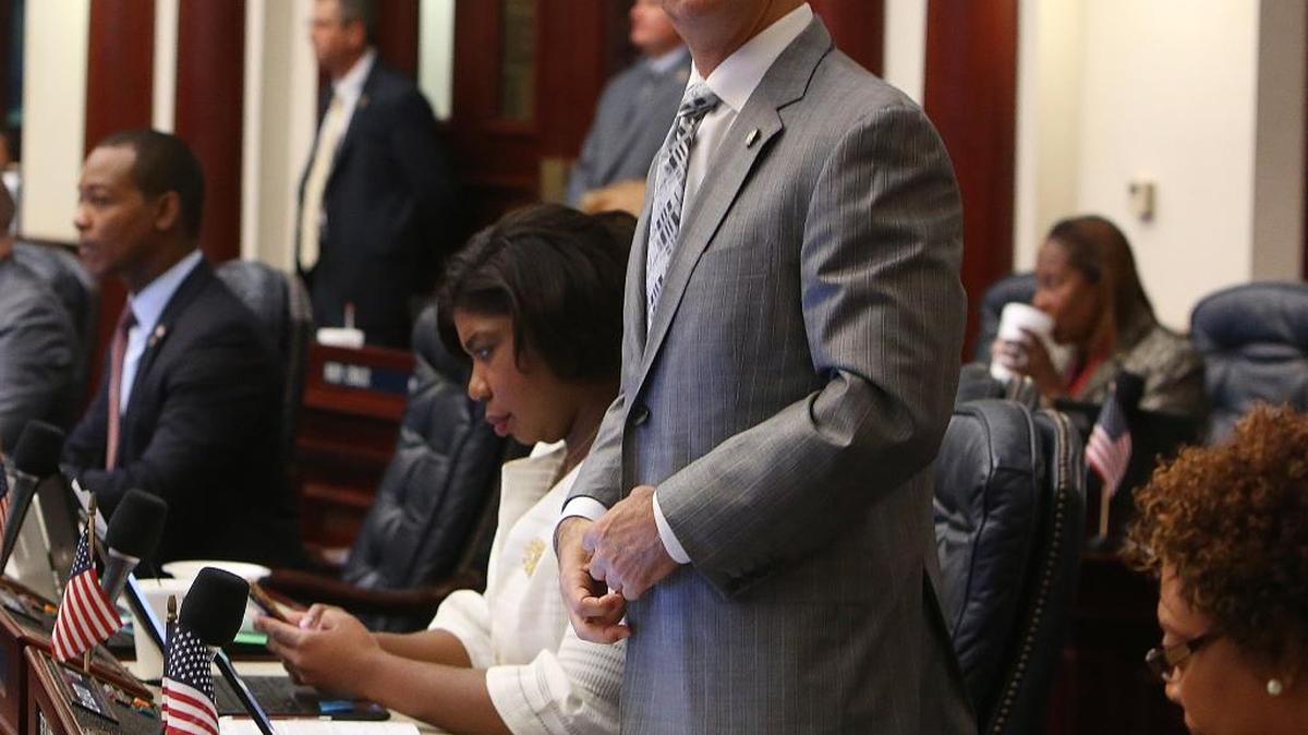 Miami Democratic Rep. Robert Asencio, a retired Miami-Dade Public Schools police captain, co-sponsored a proposed constitutional amendment to exempt law enforcement officers from Florida’s mandatory three-day waiting period to buy handguns.