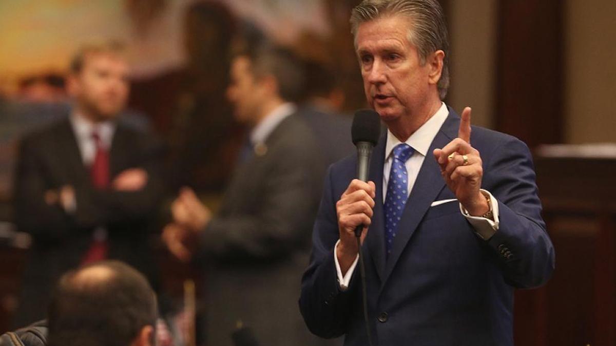Rep. Jim Boyd, R- Bradenton speaks on the House floor Thursday