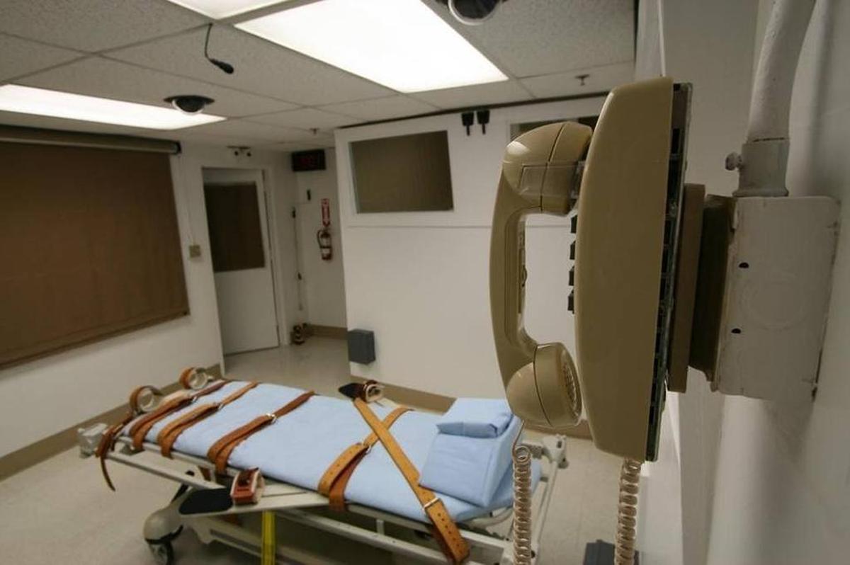 This is the death chamber at Florida State Prison in Raiford.