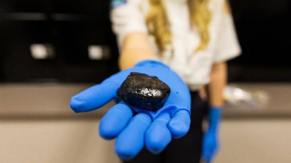 A 40-gram chunk of black tar heroin with a street value of about $12,000. Republican Senate negotiators are considering $45 billion over 10 years to fight heroin and opioid addiction. Health experts say more money is needed.