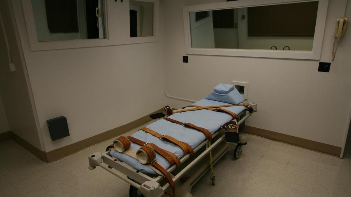The death chamber at the Florida State Prison in Stark.