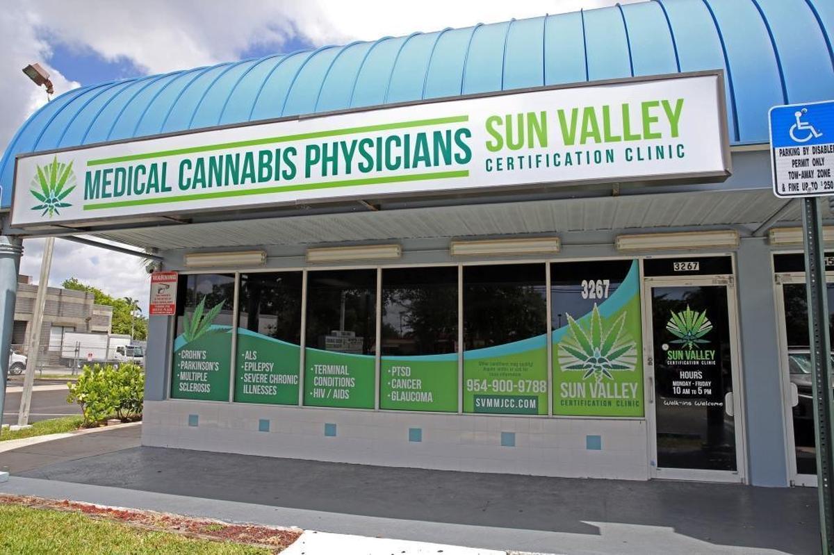 Sun Valley Certification Clinic is a doctors office in Fort Lauderdale set up specifically to accommodate referrals for patients seeking access to medical marijuana.
