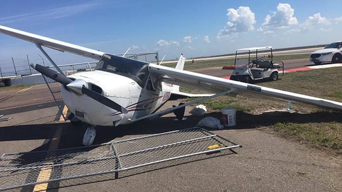 A plane crashed at Albert Whitted Airport Wednesday morning, police say. The pilot was the only person on the plane and was not injured.