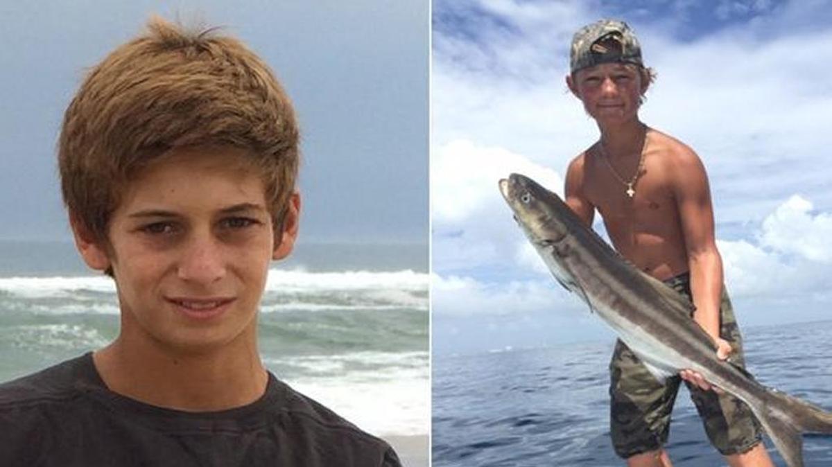 These two photos provided by the U.S. Coast Guard show Perry Cohen, left, and Austin Stephanos, both 14 when they were last seen July 24, 2015.
