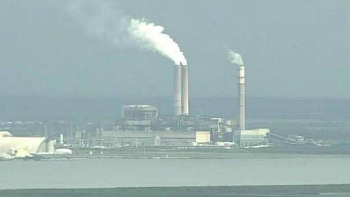 The TECO plant in Apollo Beach is seen from the Sky 9 helicopter on June 29.
