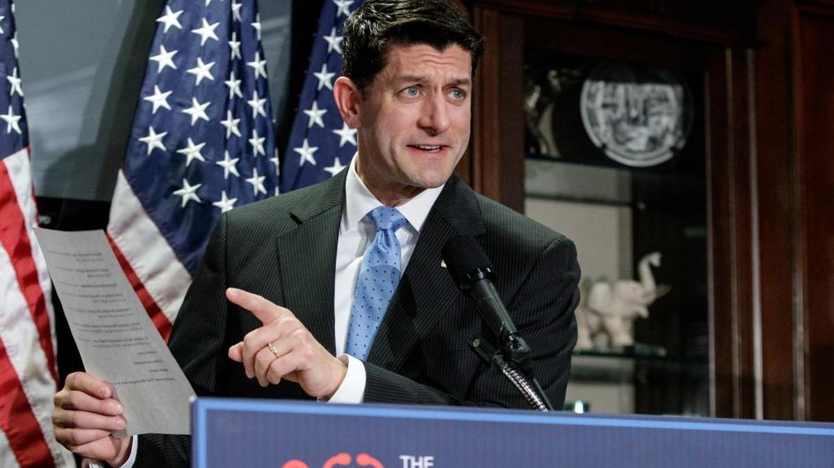 In this March 2017 photo, House Speaker Paul Ryan of Wisconsin speaks about the American Health Care Act, the Republican plan to repeal and replace the Affordable Care Act.