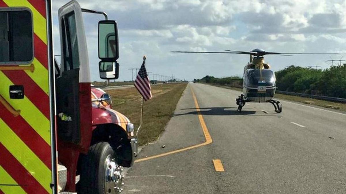 Broward Sheriff Fire Rescue airlifted a duck hunter Friday that was bitten by an alligator at the Holey Lane Wildlife Management Area in western Broward County. The man's bites were not life threatening, officials said.