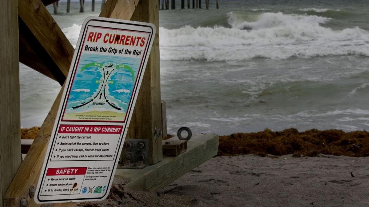 Rip currents can be a hazard on South Florida beaches.