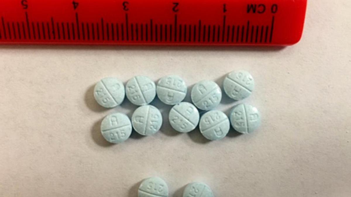 This photo provided by the Tennessee Bureau of Investigation shows fake oxycodone pills that are actually fentanyl. 