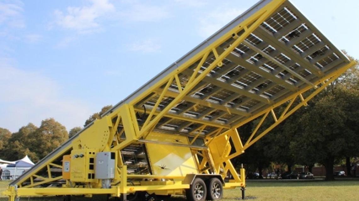 Solar generators like this one are being shipped to community centers in storm-ravaged Puerto Rico by a group of islanders in the mainland United States.