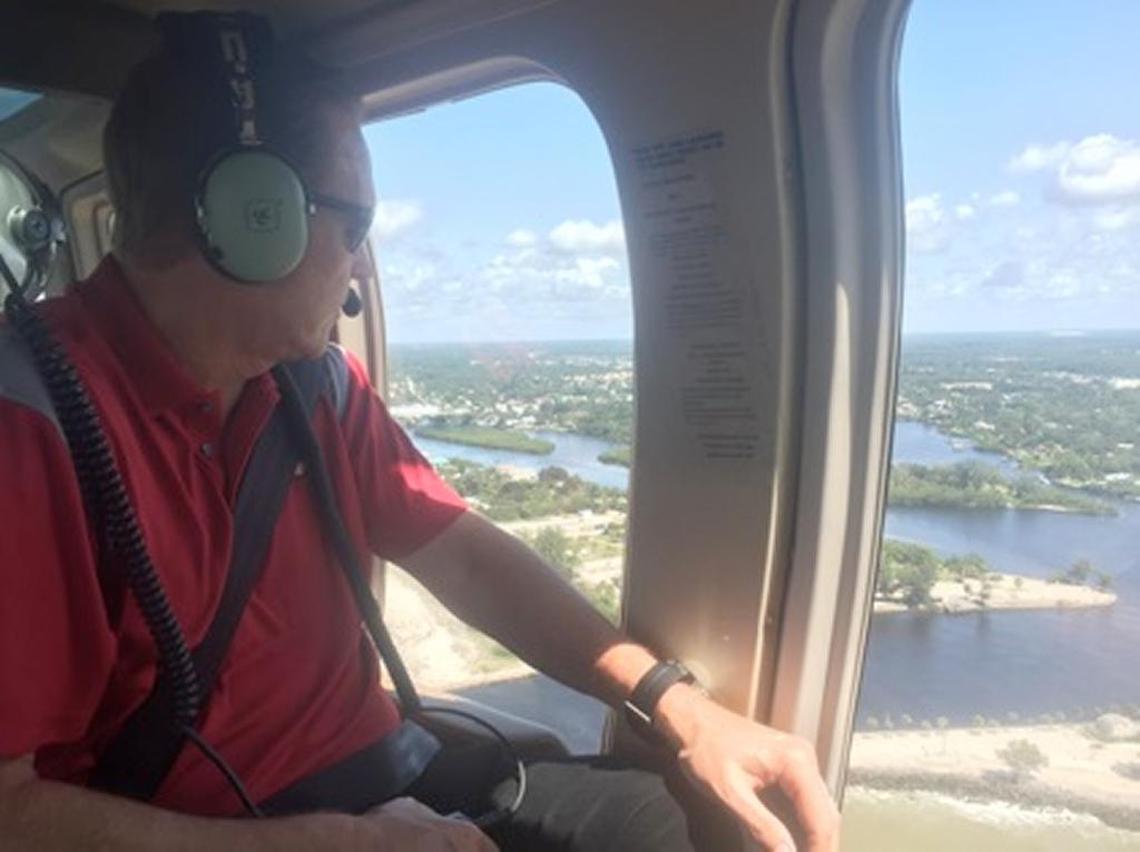 U.S. Rep. Vern Buchanan toured the damage done by Hurricane Irma on Tuesday.