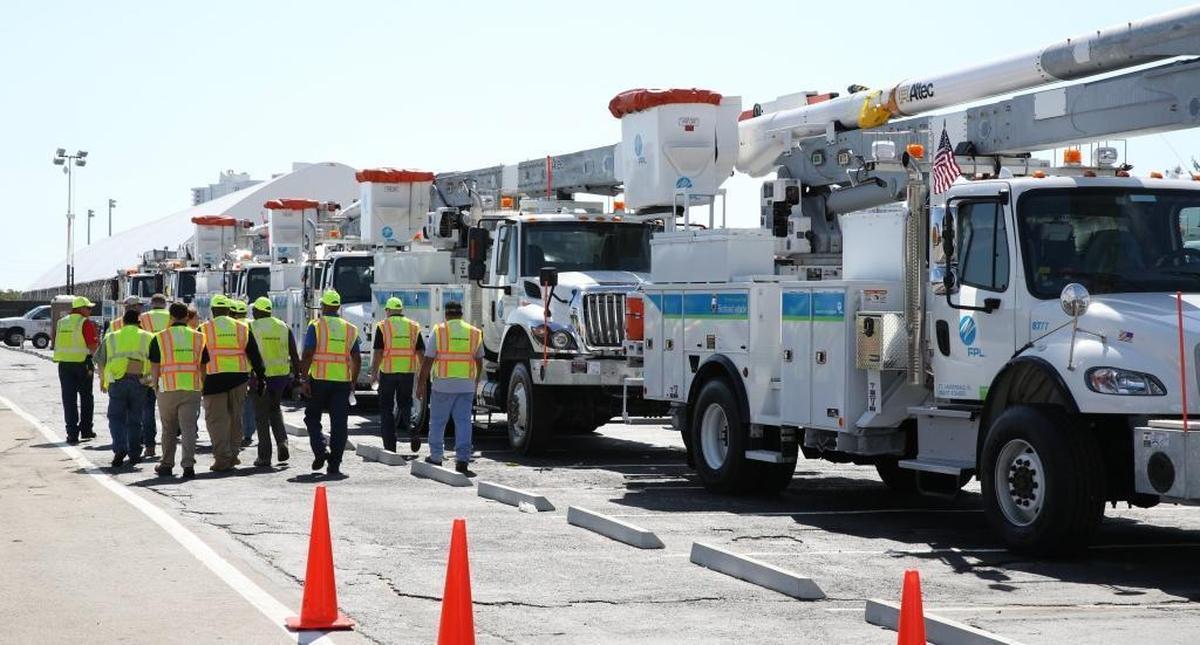 Hundreds of thousands of homes and businesses in Miami-Dade and Broward County were hit by power outages as Hurricane Irma took aim at the lower Florida Keys in September 2017.