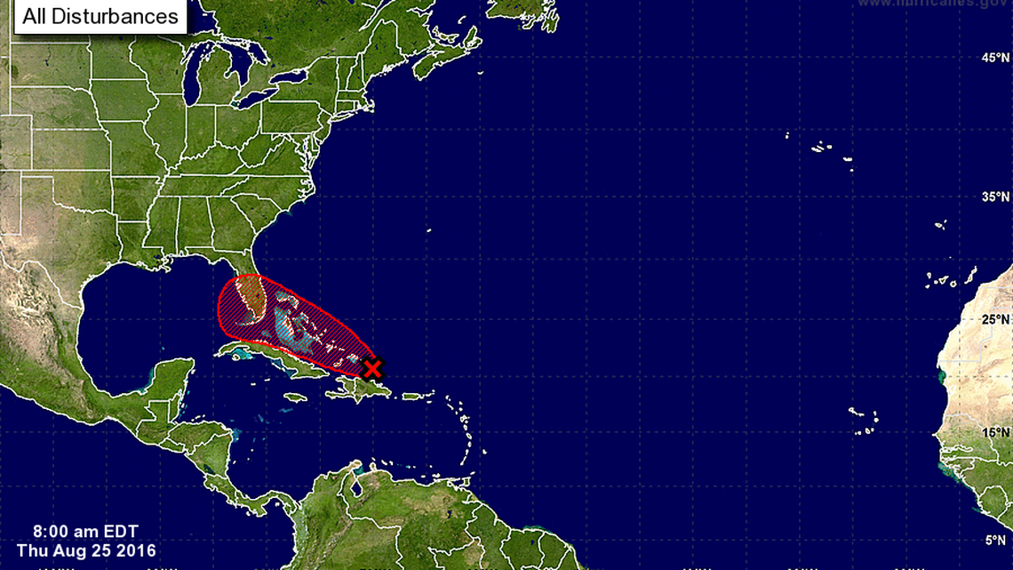 Hurricane or not, South Florida in for wet weekend