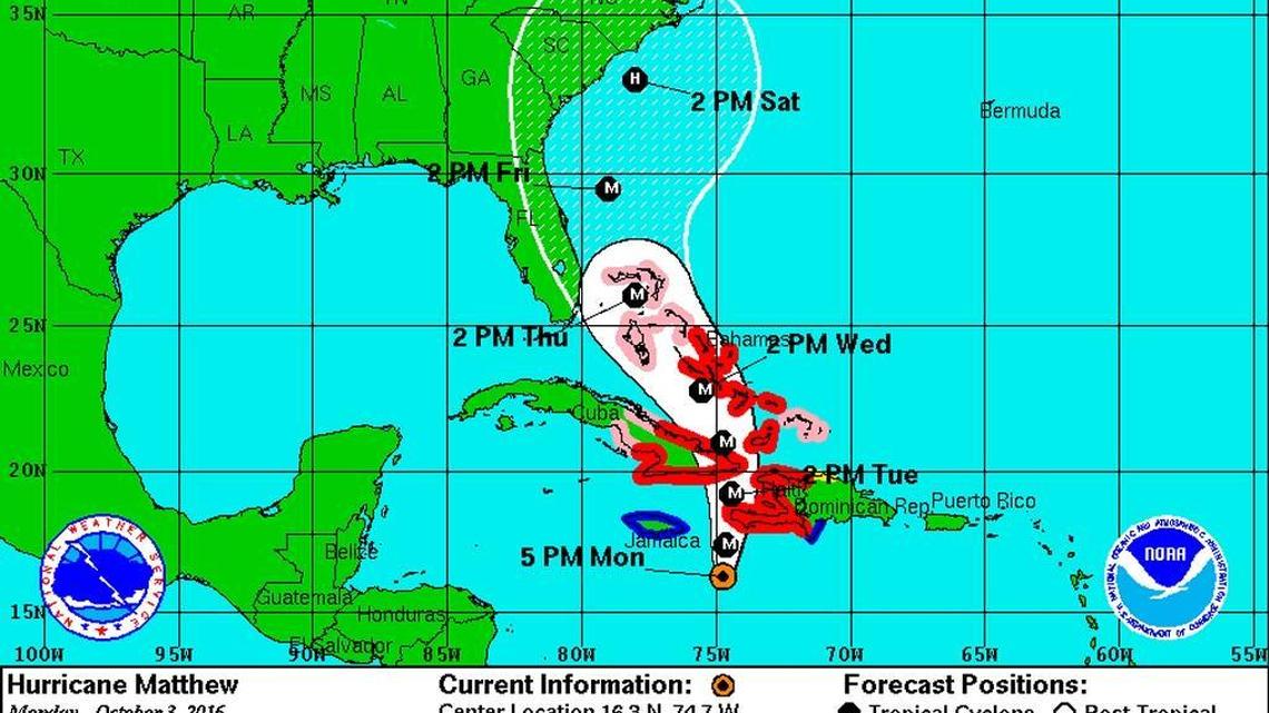 Forecast for Florida worsens as Caribbean braces for Matthew