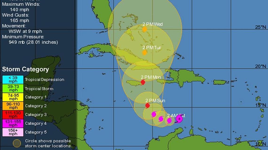 Hurricane Matthew grows to a fierce Category 4 storm