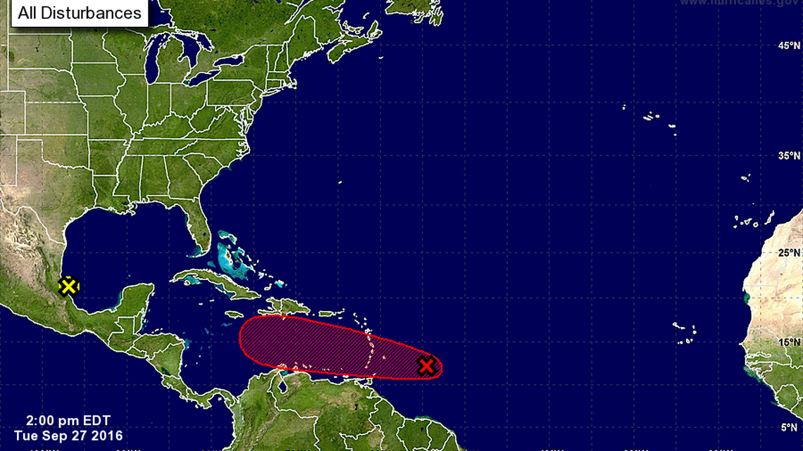 Storm zeroing in on Windward Islands