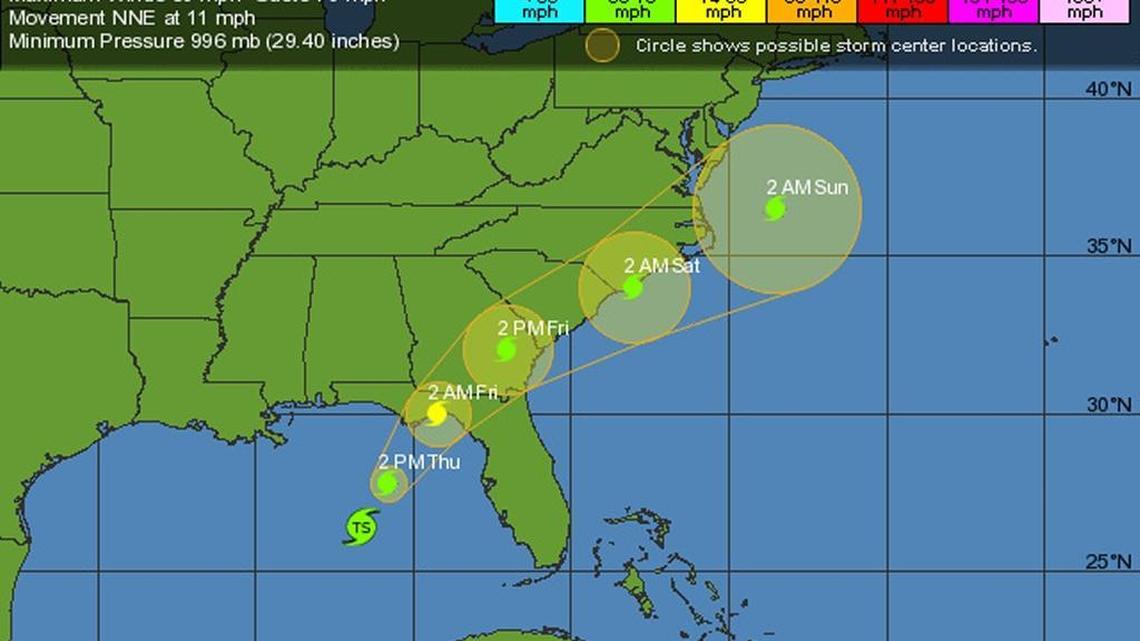 Hermine intensifies, North Florida braces