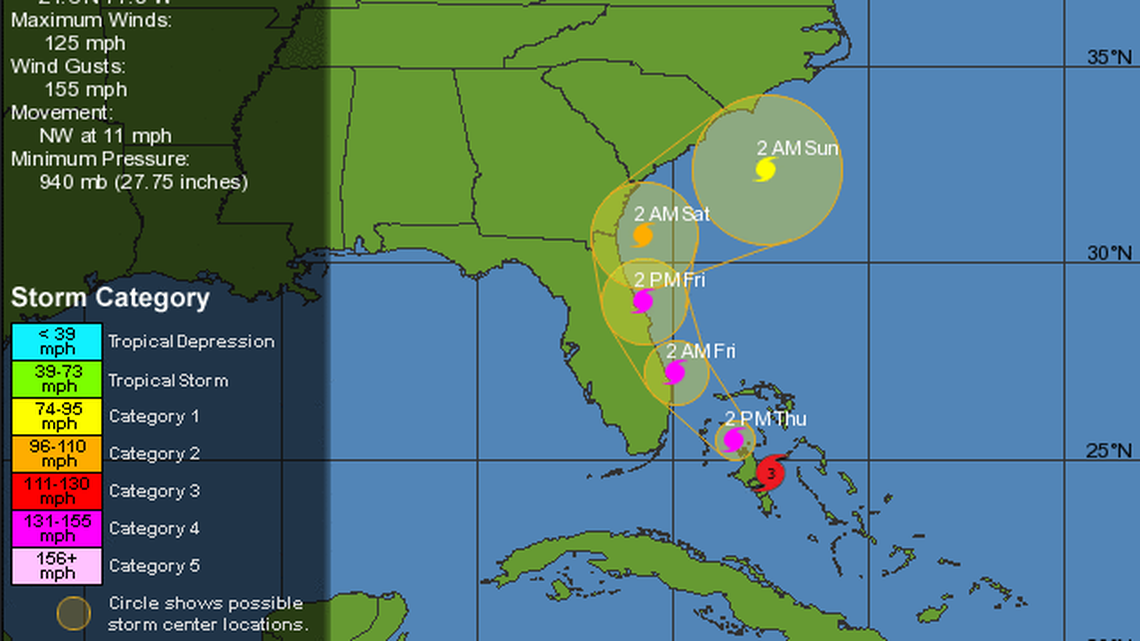 Florida feeling the squalls of Hurricane Matthew
