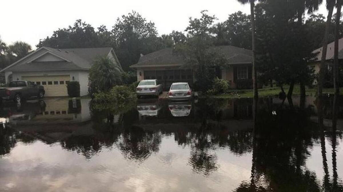 Streets throughout Bradenton were flooded by storms in August 2017.