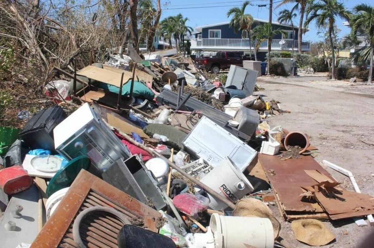 This is a common site throughout the Keys. It will take time but the debris will be gone.