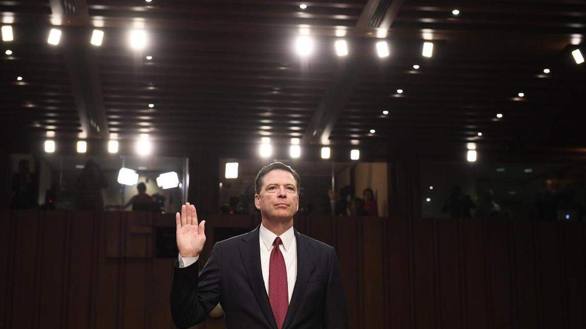 Former FBI Director James Comey appears before the Senate Intelligence Committee on Thursday.