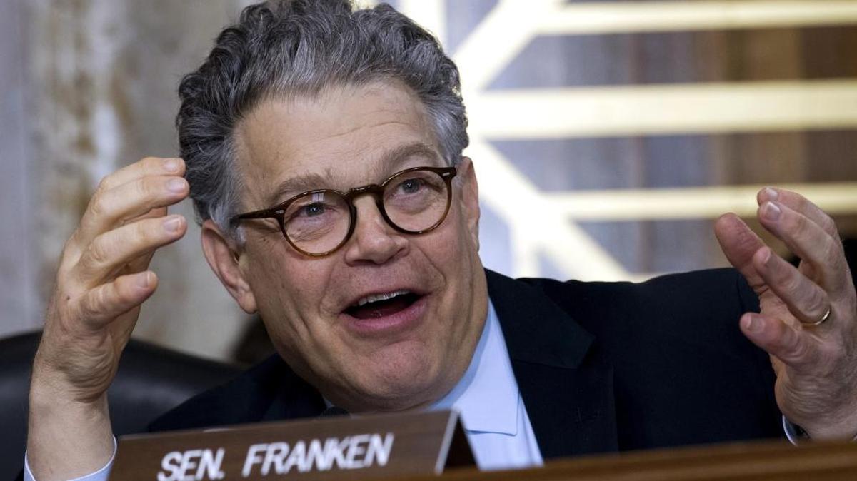 Sen. Al Franken, D-Minn., speaks during the Energy and Natural Resources Committee hearing this week in Washington.