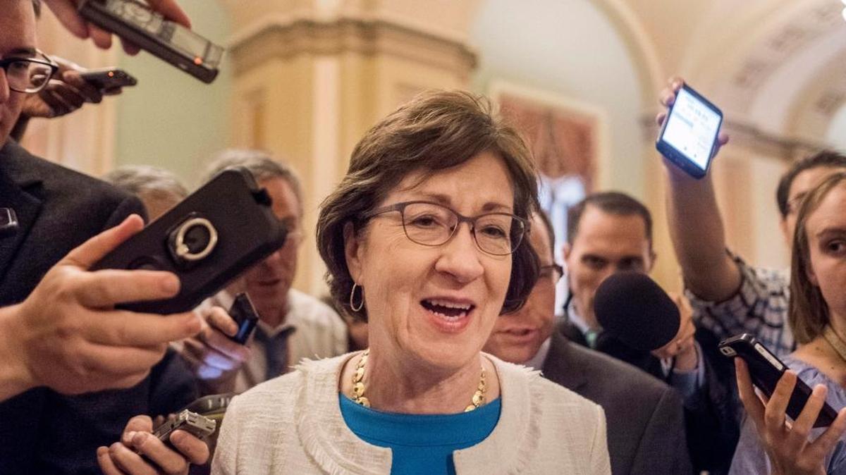 Sen. Susan Collins, R-Maine, was one of three Republicans to reject the "skinny repeal" plan