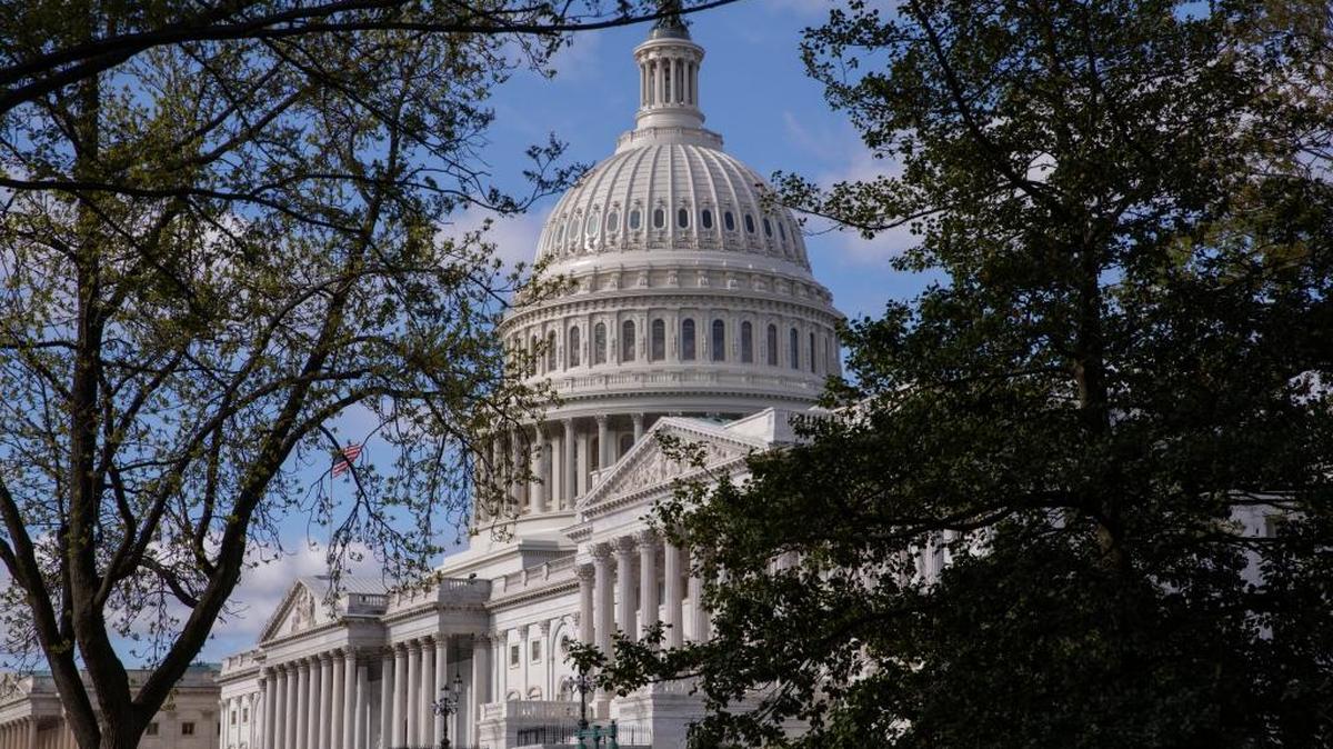 The Capitol is seen in Washington, Friday, April 7, 2017.